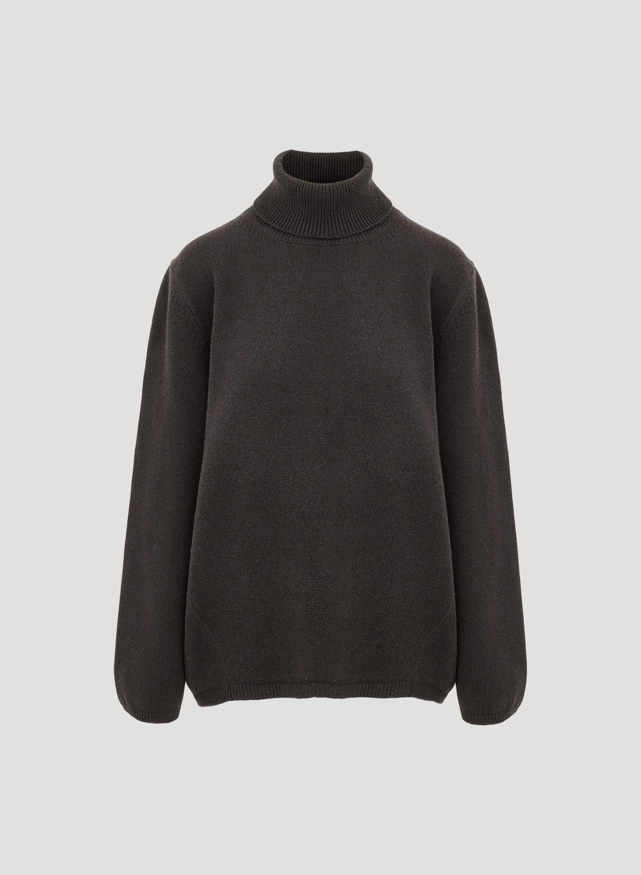 WOOL, CASHMERE AND SILK TURTLENECK
