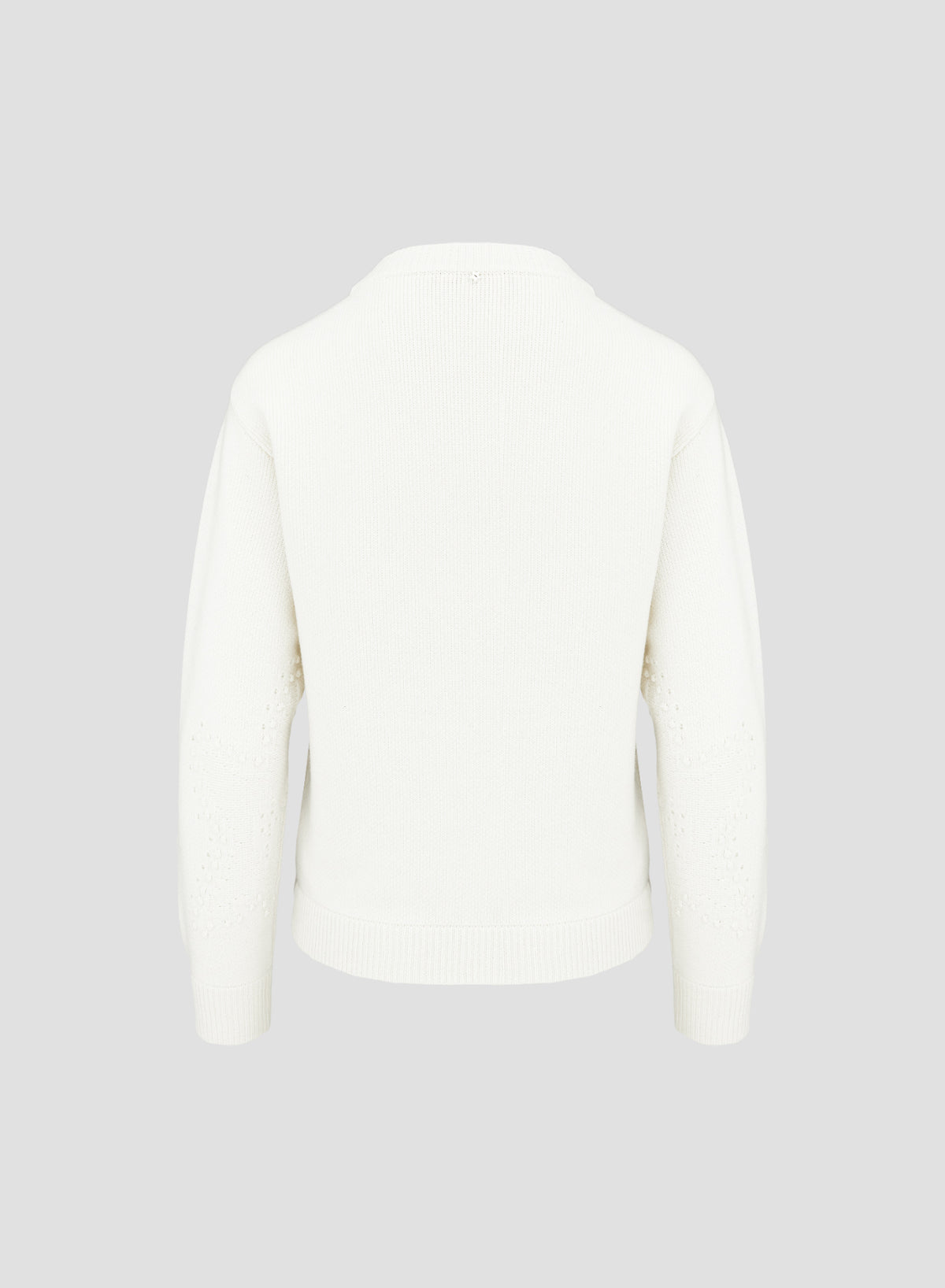 MAGLIA GIROCOLLO IN LANA, CASHMERE E SETA CON STELLE JACQUARD