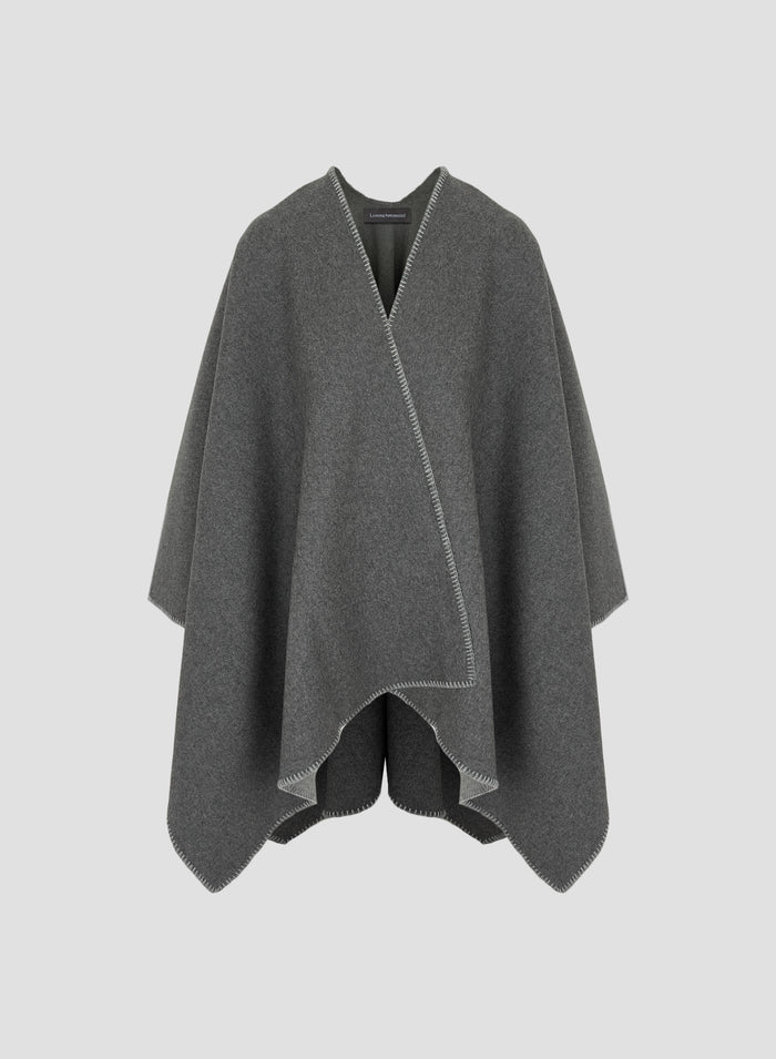 WOOL, CASHMERE AND SILK CAPE