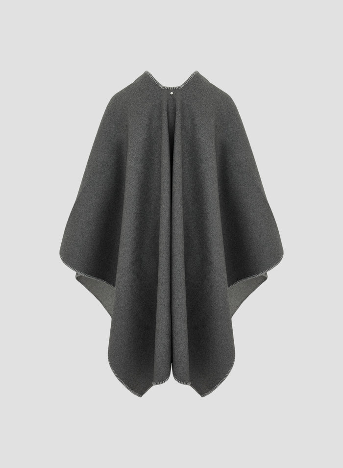 WOOL, CASHMERE AND SILK CAPE