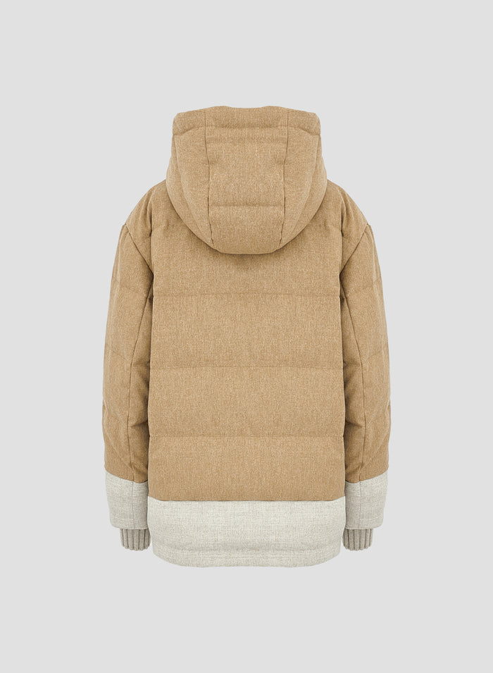 WATER-REPELLANT FLANNEL PADDED JACKET