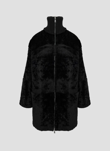 CAPPOTTO LUNGO REVERSIBILE IN MONTONE