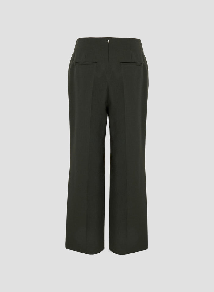 STRETCH TECHNICAL WOOL TAILORED PANTS