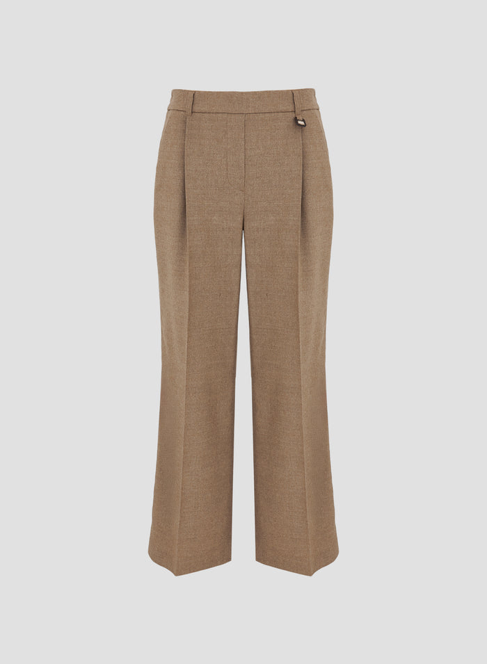 STRETCH FLANNEL TAILORED PANTS