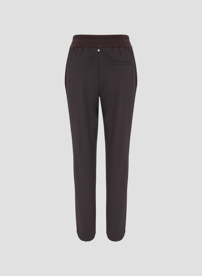 STRETCH WOOL CANVAS JOGGERS
