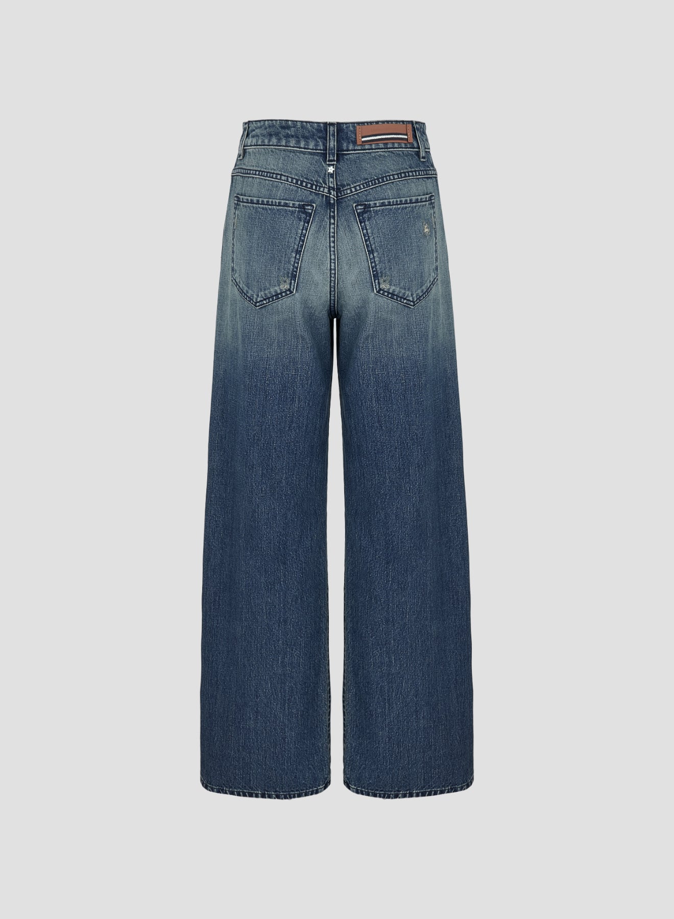 PANTALONI A GAMBA LARGA IN DENIM