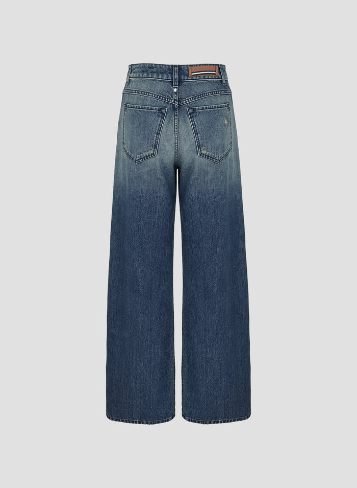 PANTALONI A GAMBA LARGA IN DENIM