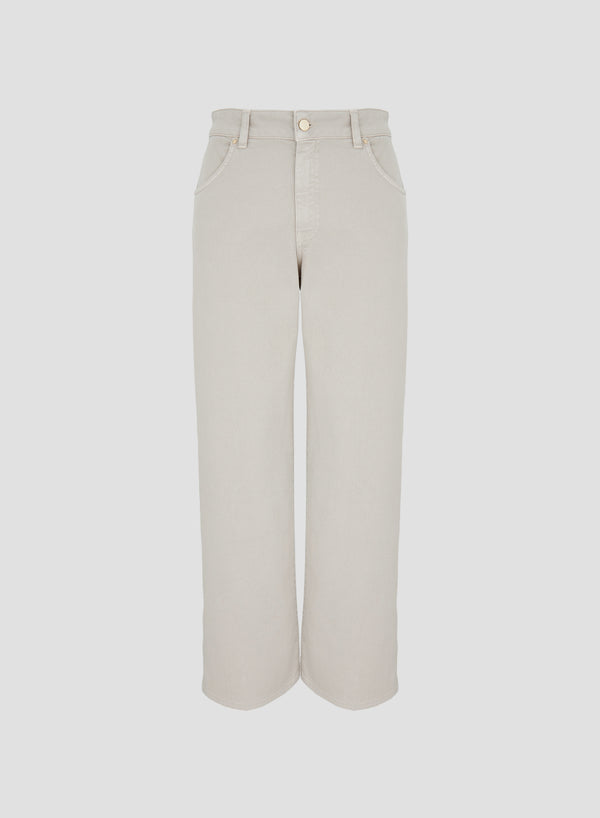 PANTALONI A GAMBA LARGA IN DENIM