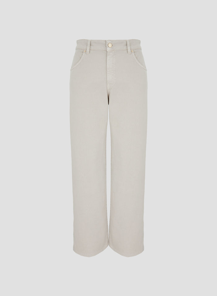 PANTALONI A GAMBA LARGA IN DENIM