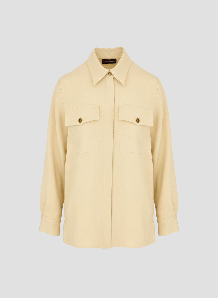 VISCOSE CADY SABLE OVERSIZE SHIRT