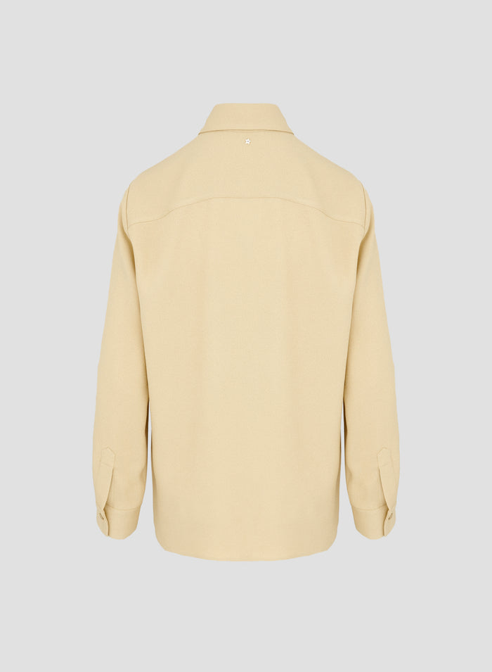 VISCOSE CADY SABLE OVERSIZE SHIRT