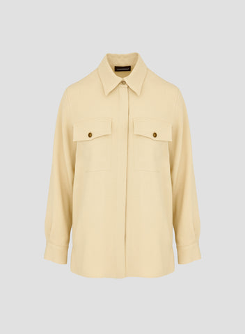 CAMICIA OVERSIZE IN CADI SABLE DI VISCOSA