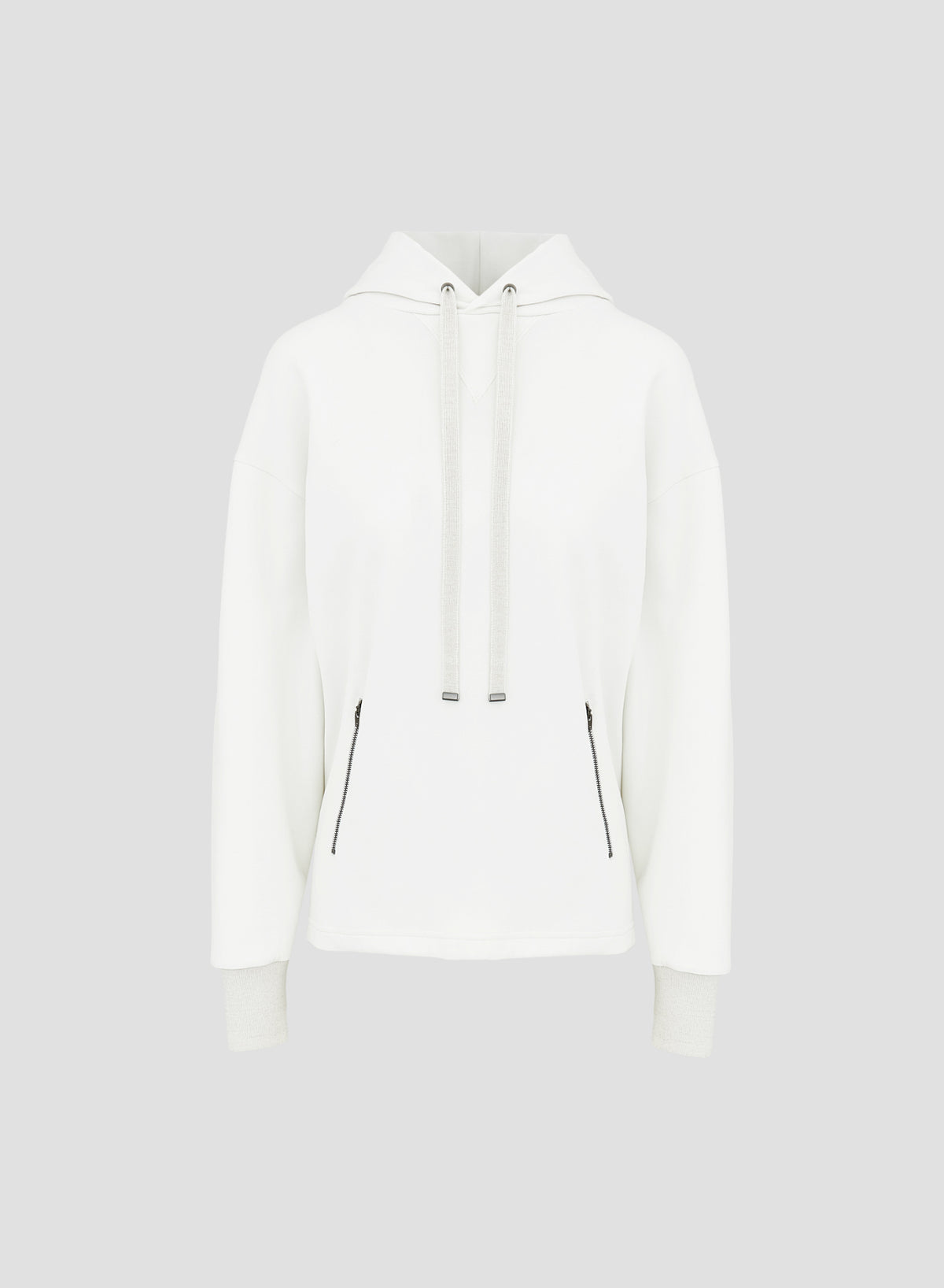 FELPA OVERSIZE IN MISTO COTONE CON CAPPUCCIO