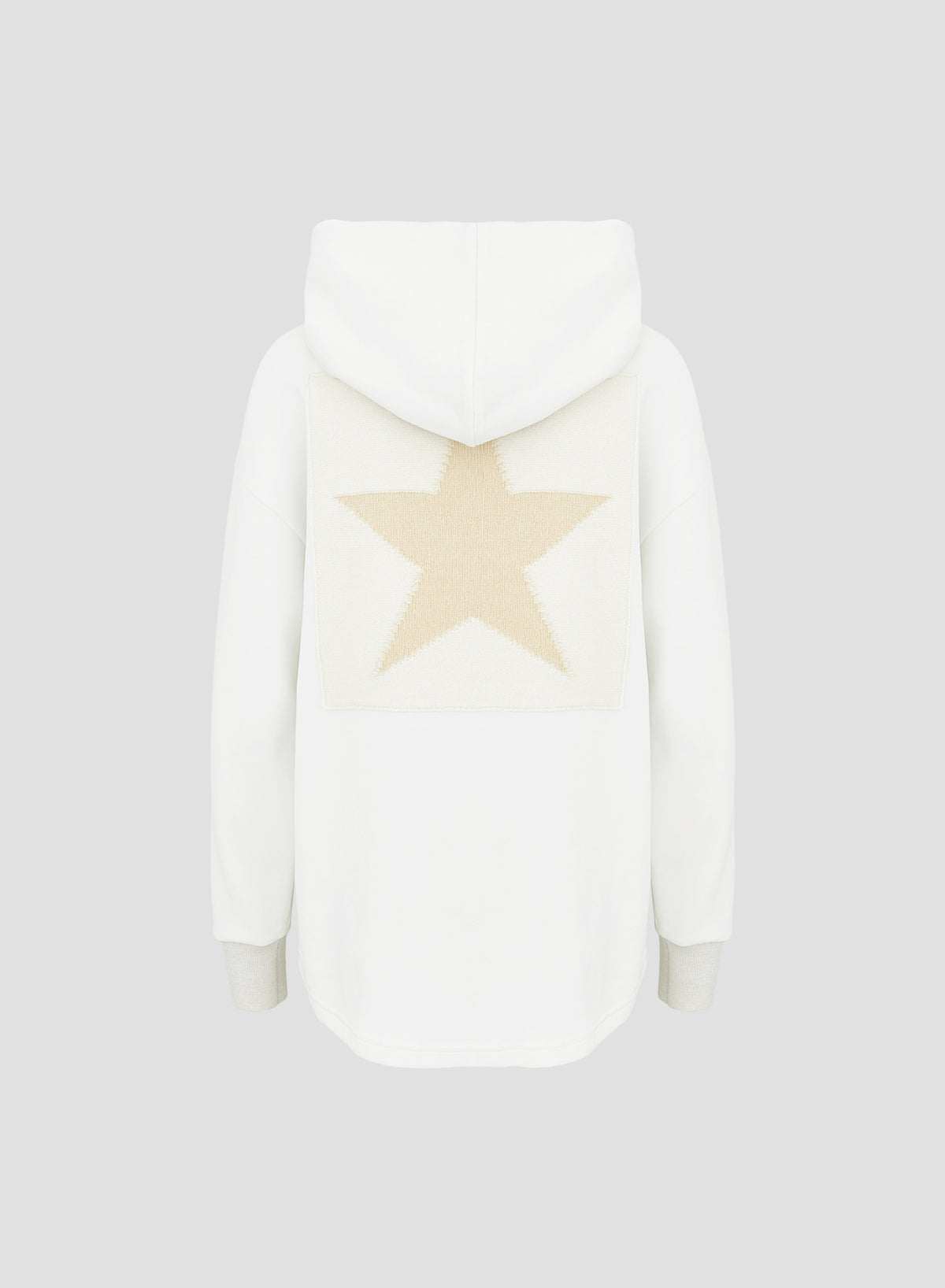 FELPA OVERSIZE IN MISTO COTONE CON CAPPUCCIO