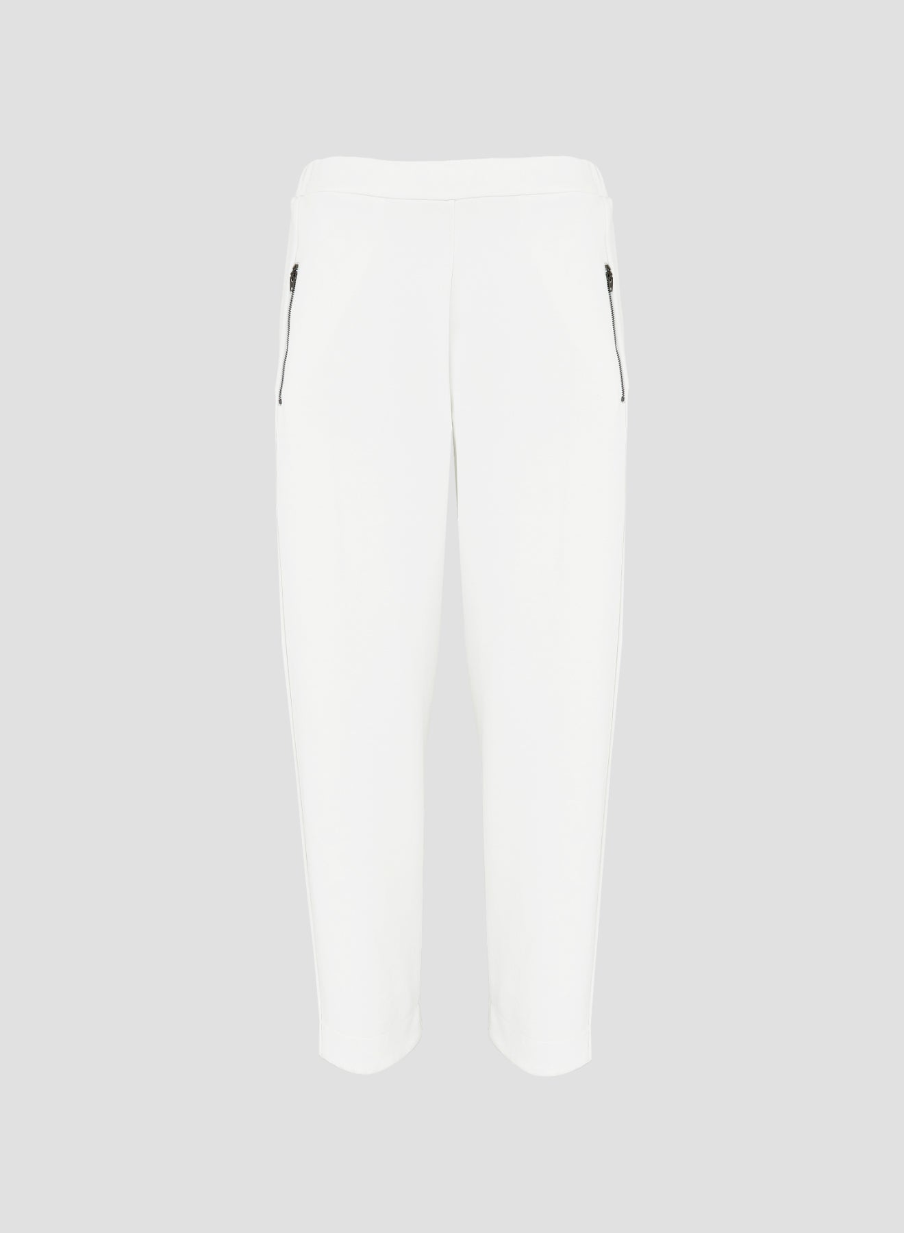 COTTON BLEND WIDE-LEG JOGGERS