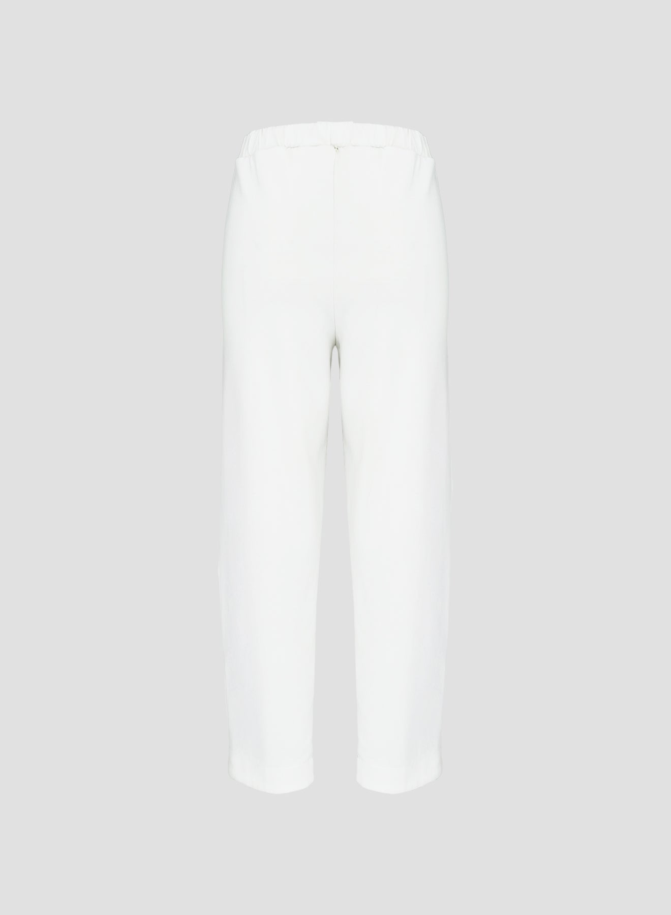 COTTON BLEND WIDE-LEG JOGGERS