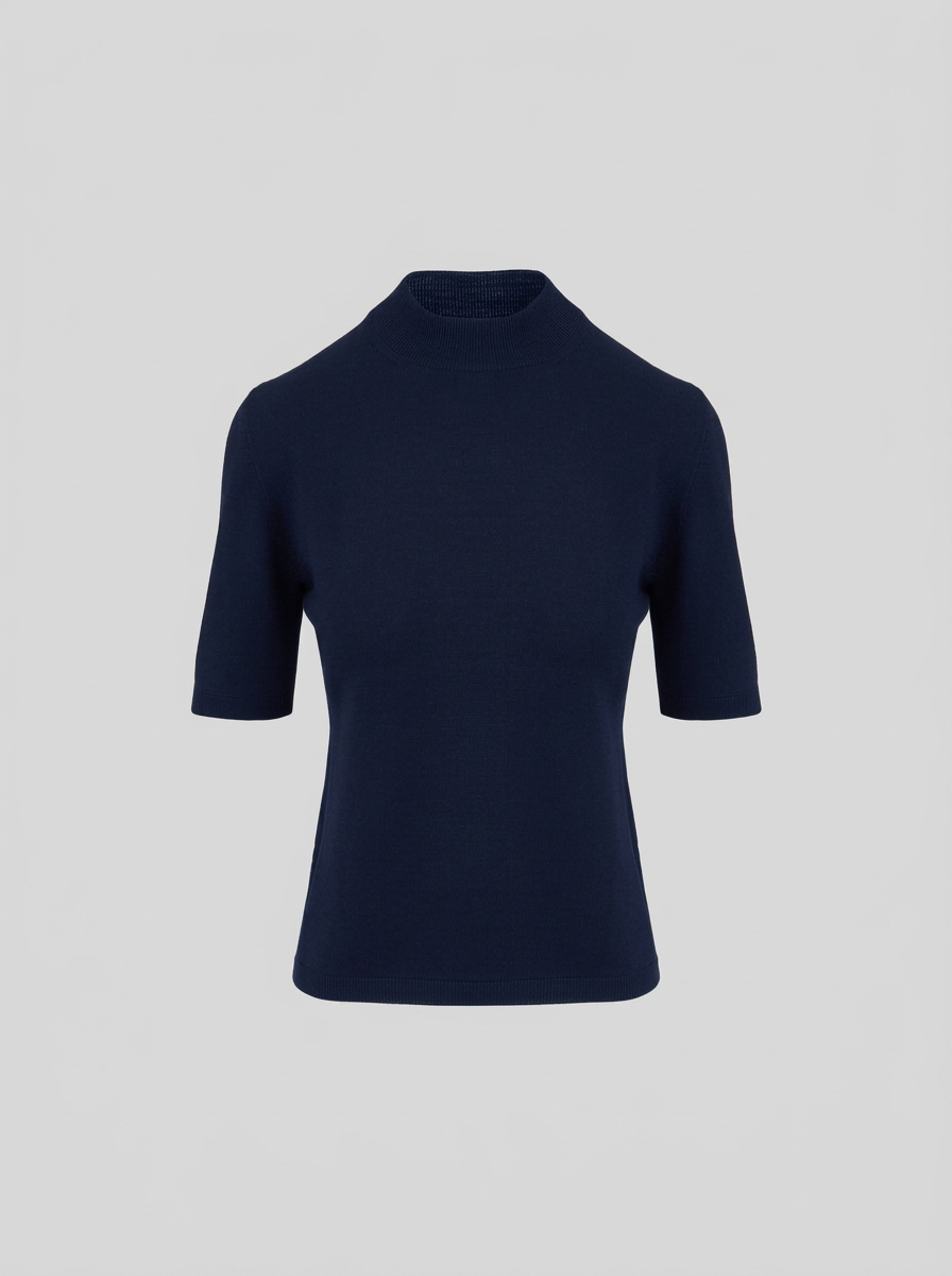 TOP IN MAGLIA DI LANA VERGINE ULTRALIGHT