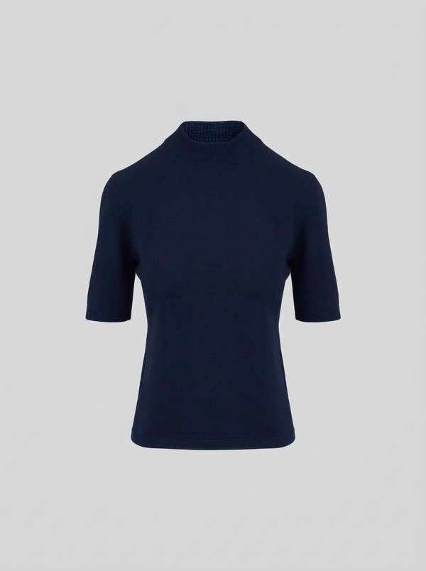 TOP IN MAGLIA DI LANA VERGINE ULTRALIGHT