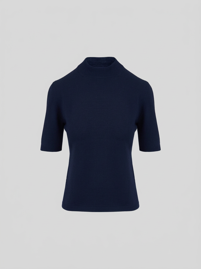 TOP IN MAGLIA DI LANA VERGINE ULTRALIGHT