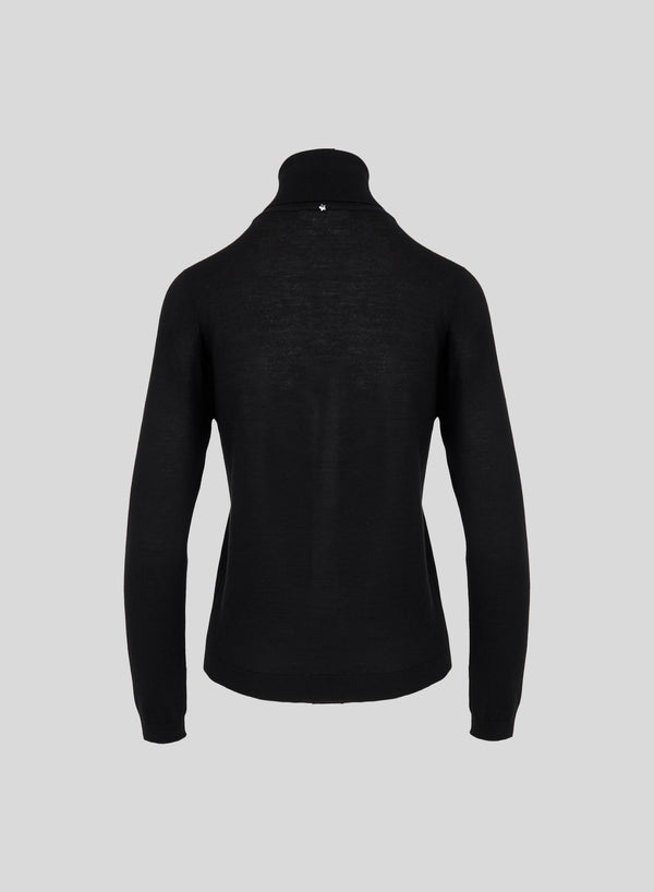 ULTRALIGHT CASHMERE AND SILK TURTLENECK