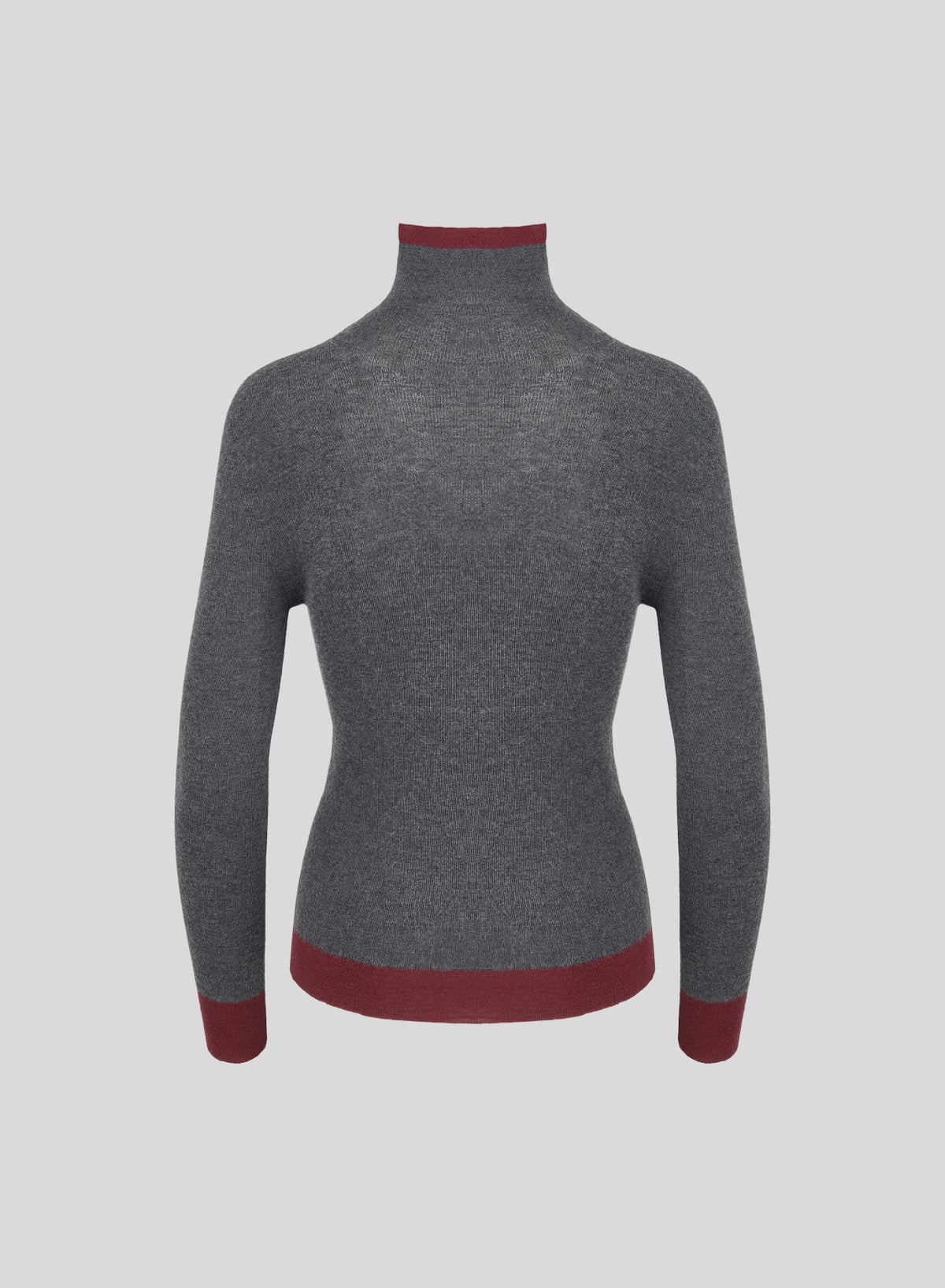 COLOR-BLOCK TURTLENECK IN ULTRALIGHT CASHMERE AND SILK