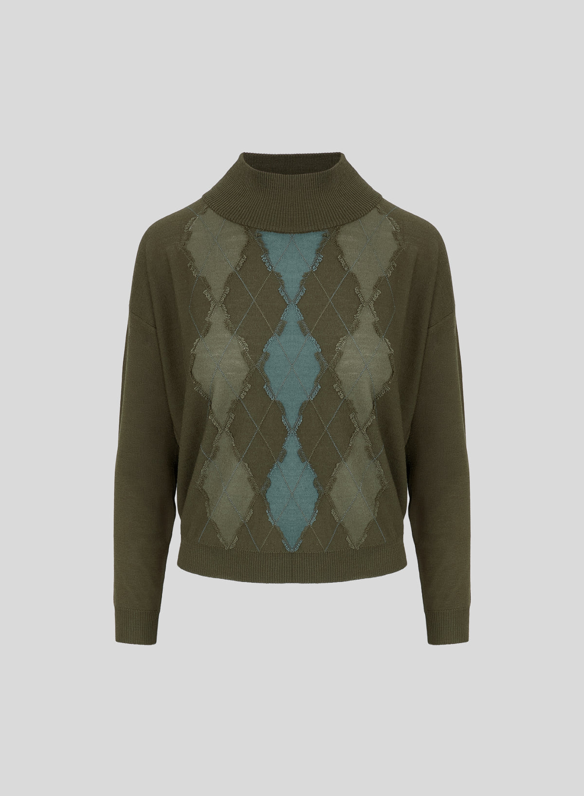 DOLCEVITA IN LANA ULTRALIGHT CON DISEGNO A ROMBI