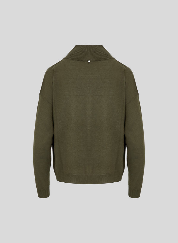 ULTRALIGHT WOOL TURTLENECK WITH ARGYLE PATTERN