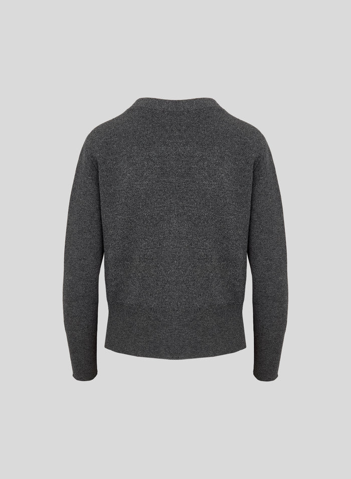 CARDIGAN IN FILO LORENE IN PUNTO FELPA