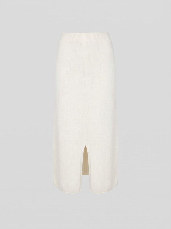 LORENA YARN MIDI SWEATSHIRT FABRIC SKIRT