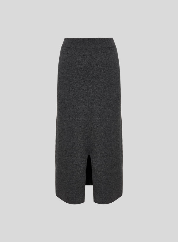 LORENA YARN MIDI SWEATSHIRT FABRIC SKIRT