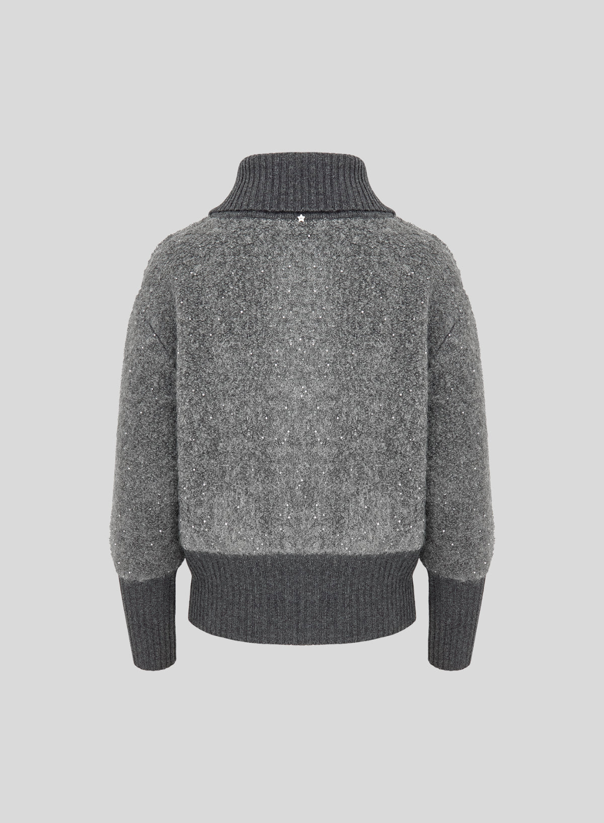 ZIP-UP HOODIE IN WOOL-BLEND TEDDY FABRIC