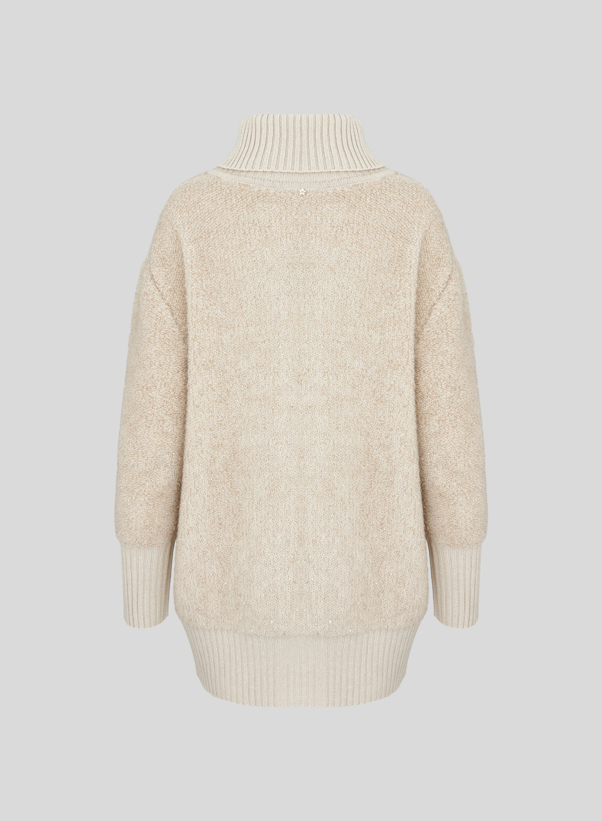 CAPPOTTO IN MAGLIA IN MISTO LANA EFFETTO TEDDY