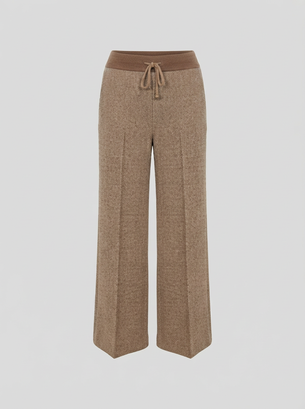 PANTALONI IN FLANELLA STRETCH