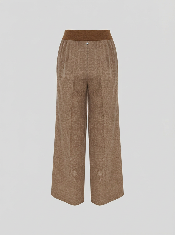PANTALONI IN FLANELLA STRETCH