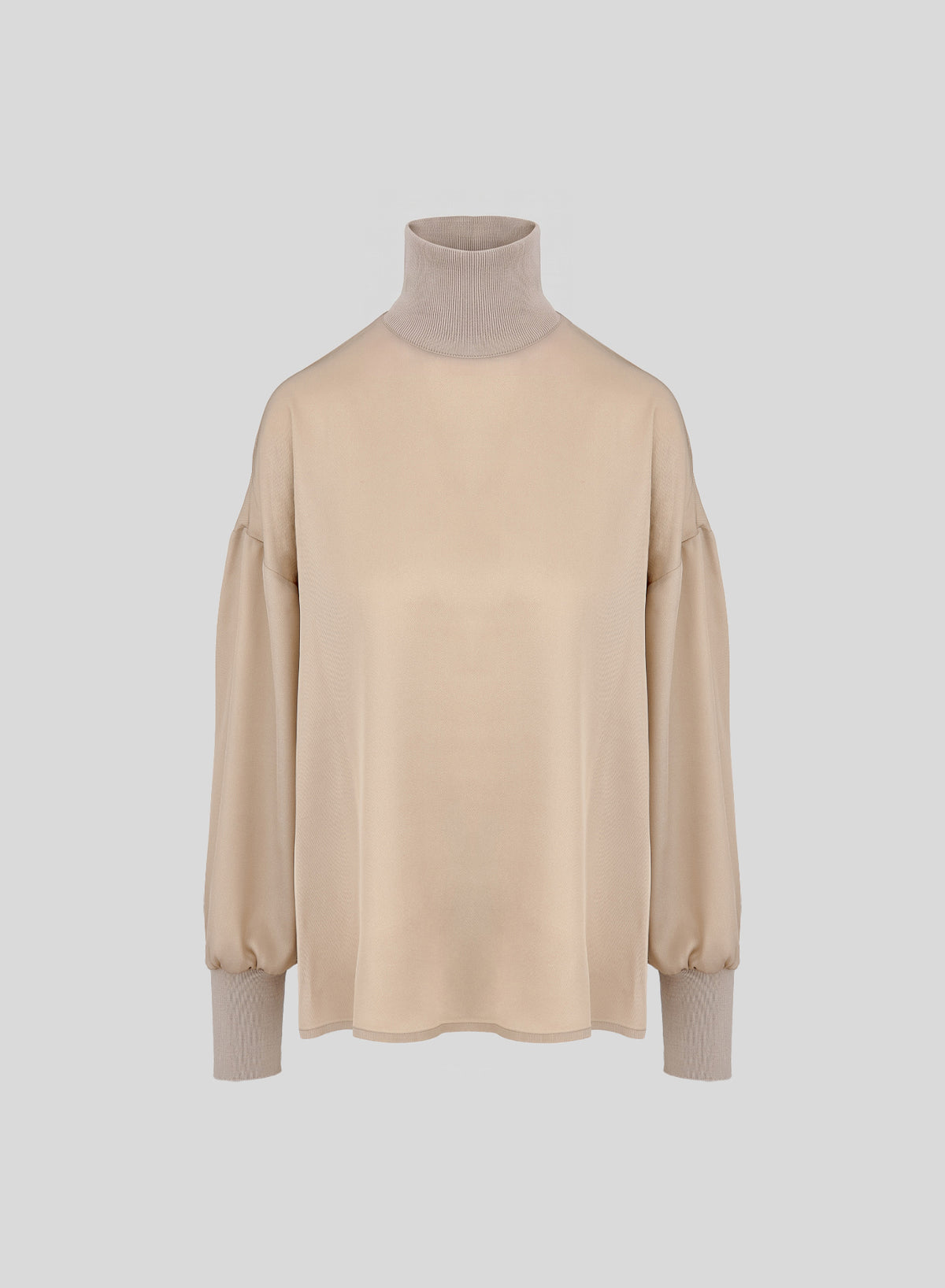 SILK BLEND TWILL BLOUSE