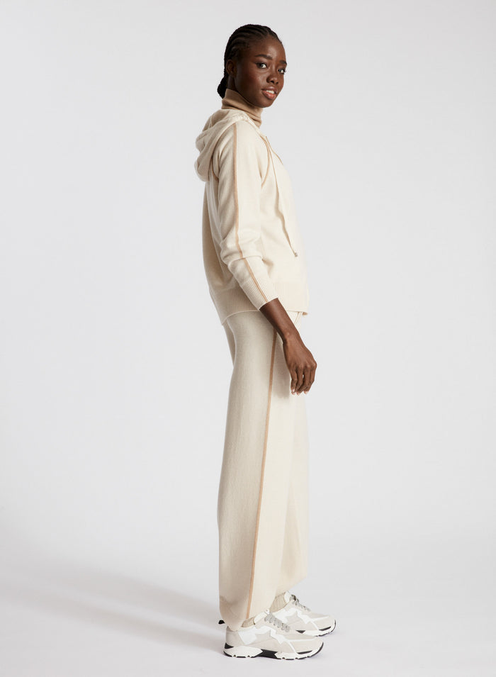 WOOL, SILK AND CASHMERE PANTS