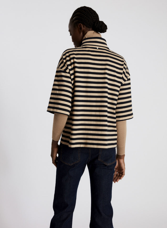 COTTON JERSEY STRIPED T-SHIRT