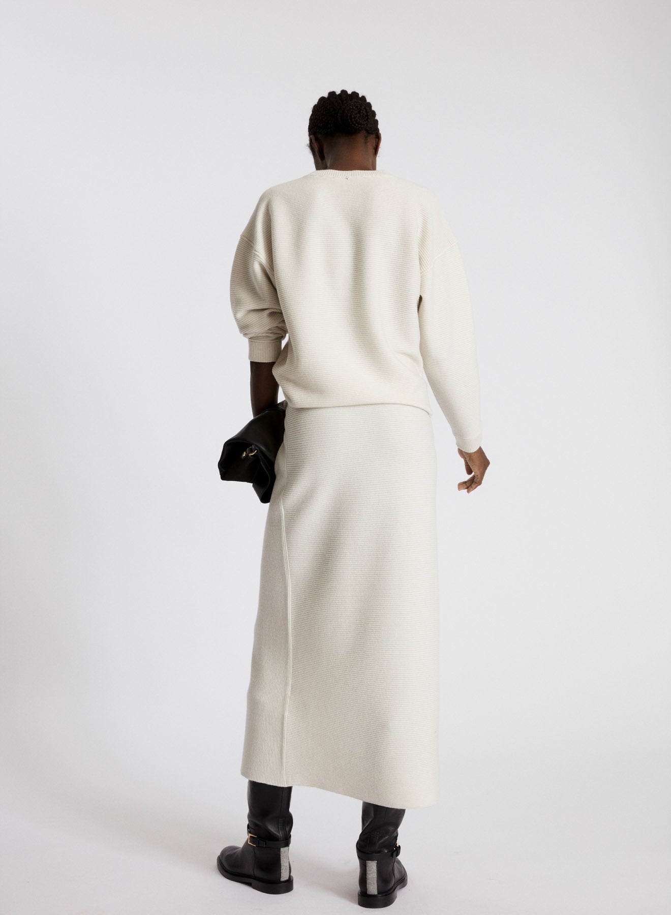 WOOL, SILK AND CASHMERE SWEATER