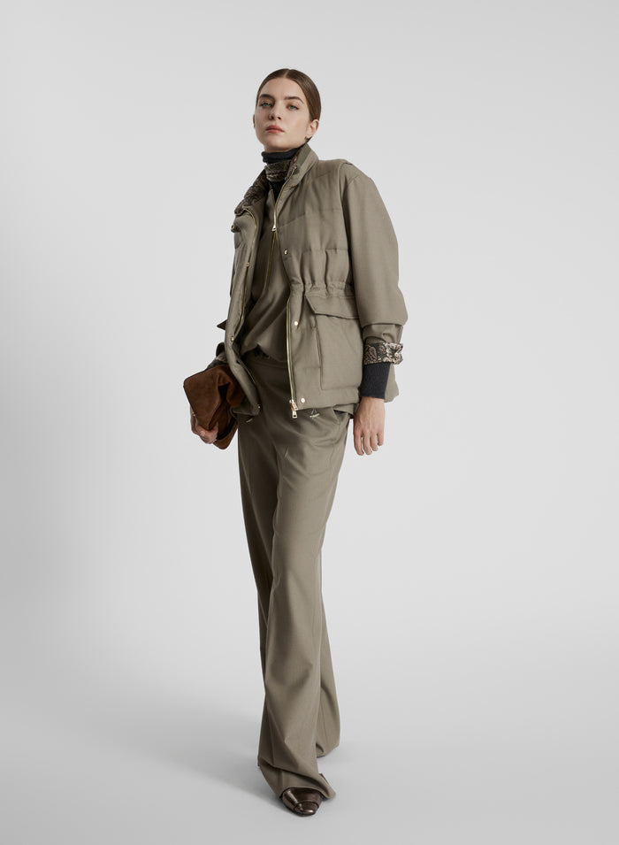 WATERPROOF TECHNICAL WOOL PADDED VEST