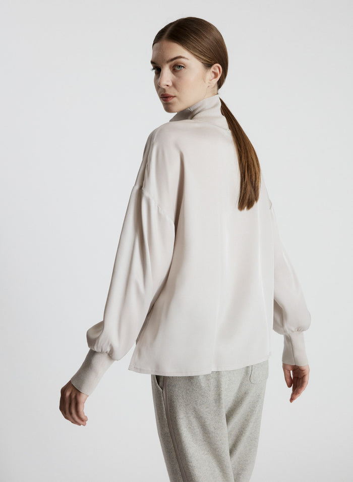 SILK TWILL BLOUSE