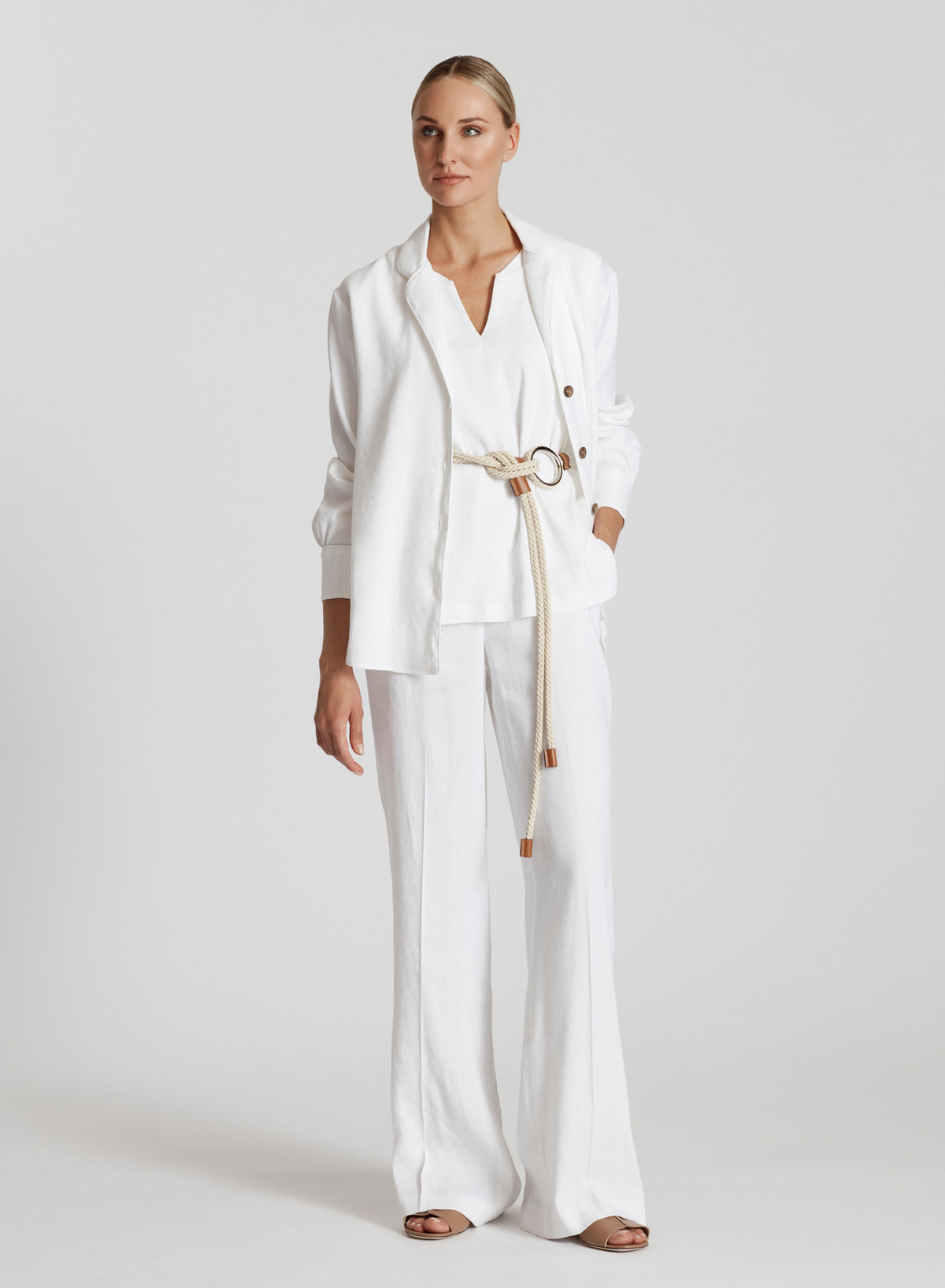TOP IN LINO E VISCOSA STRETCH