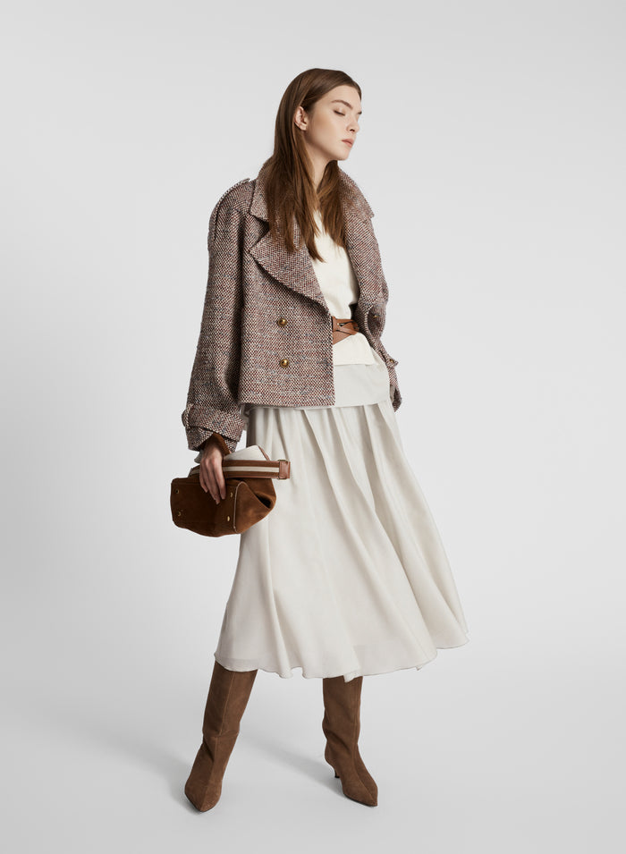 WOOL TEXUTURED CABAN