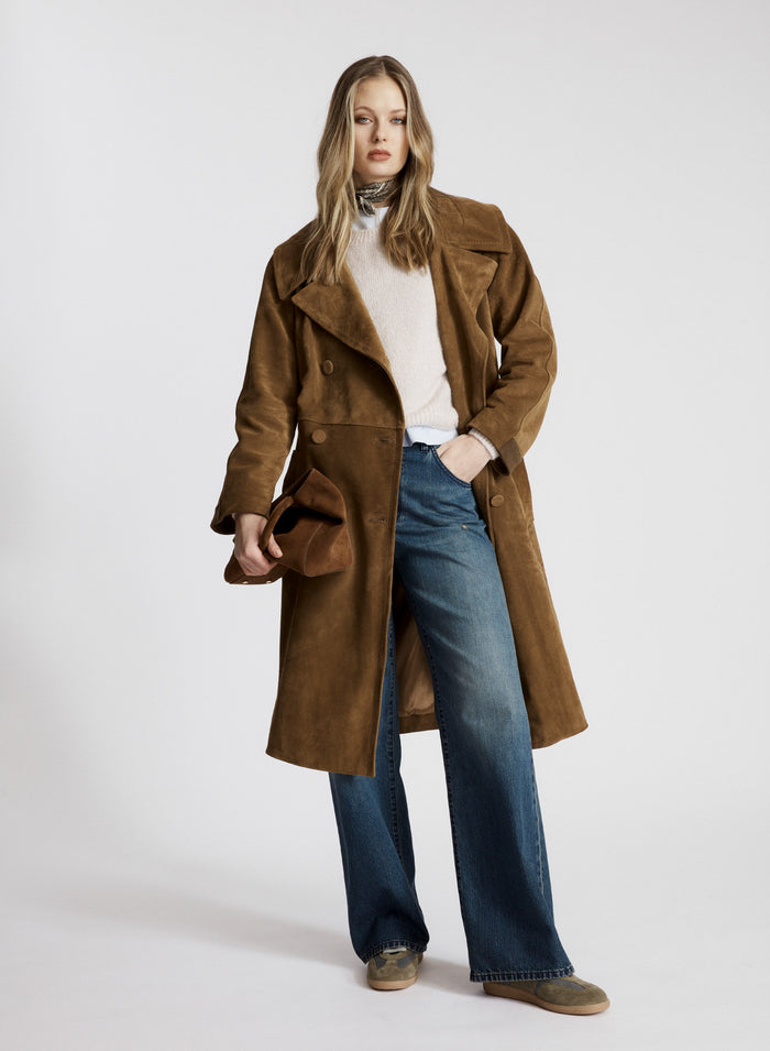 BORSA A TRACOLLA IN CAMOSCIO