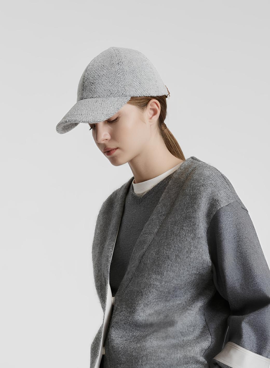 RESCA WOOL AND ALPACA BASEBALL CAP