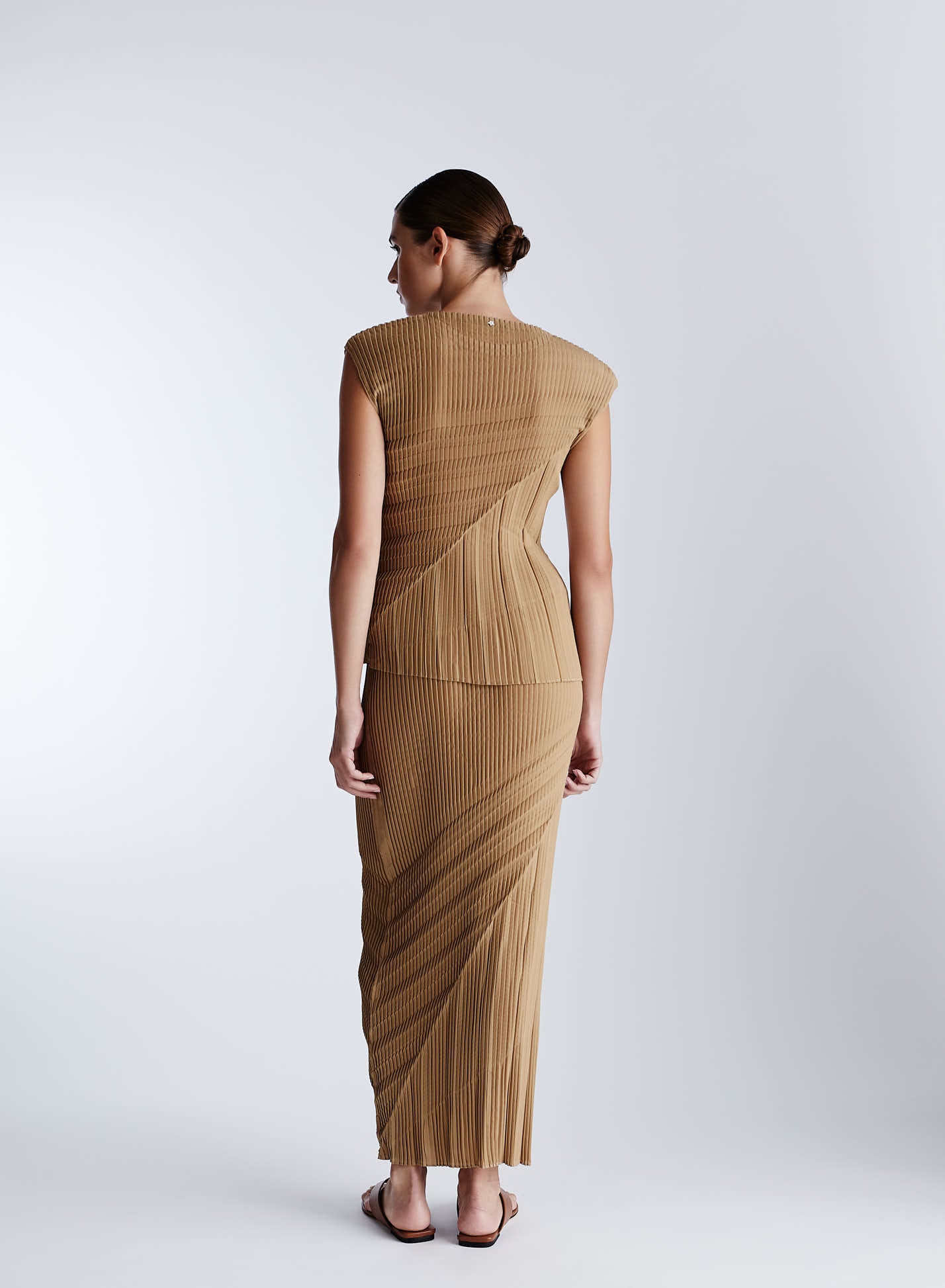 TOP IN TWILL PLISSE