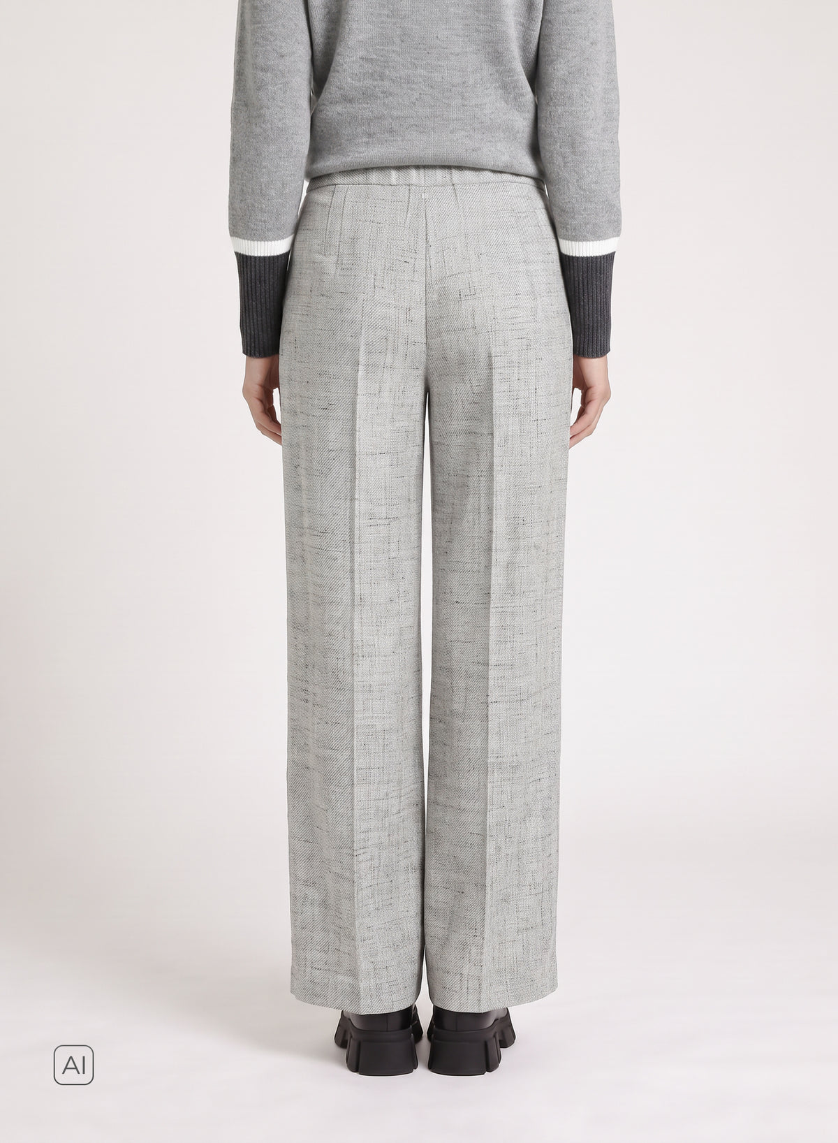 PANTALONI SARTORIALI IN LANA, ALPACA E LINO