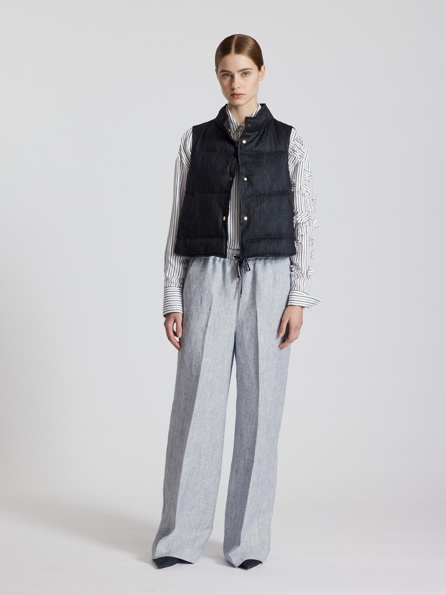 LINEN BLEND PANTS