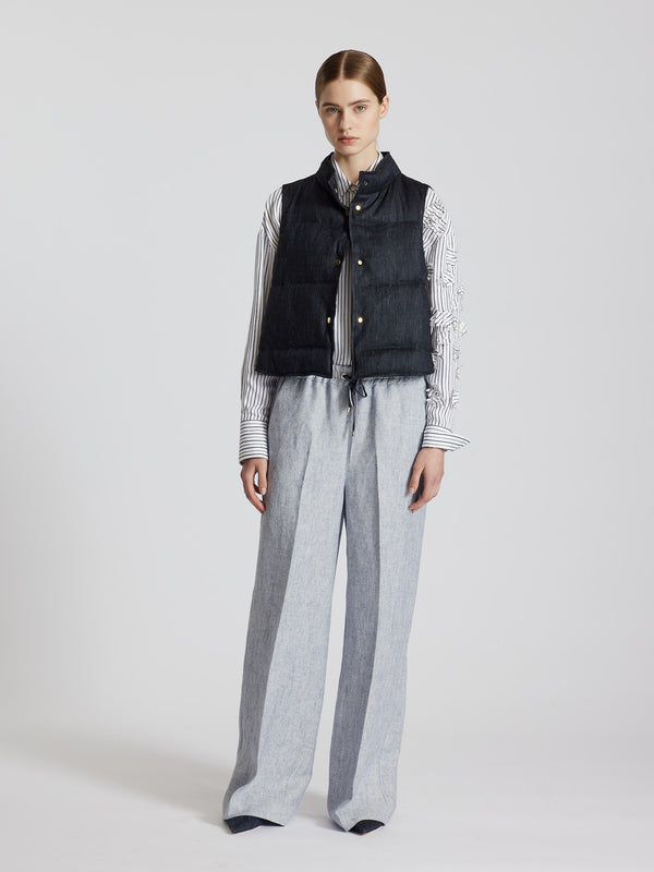 PANTALONI IN MISTO LINO