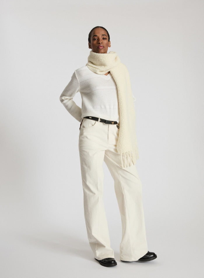 CORDUROY WIDE LEG PANTS