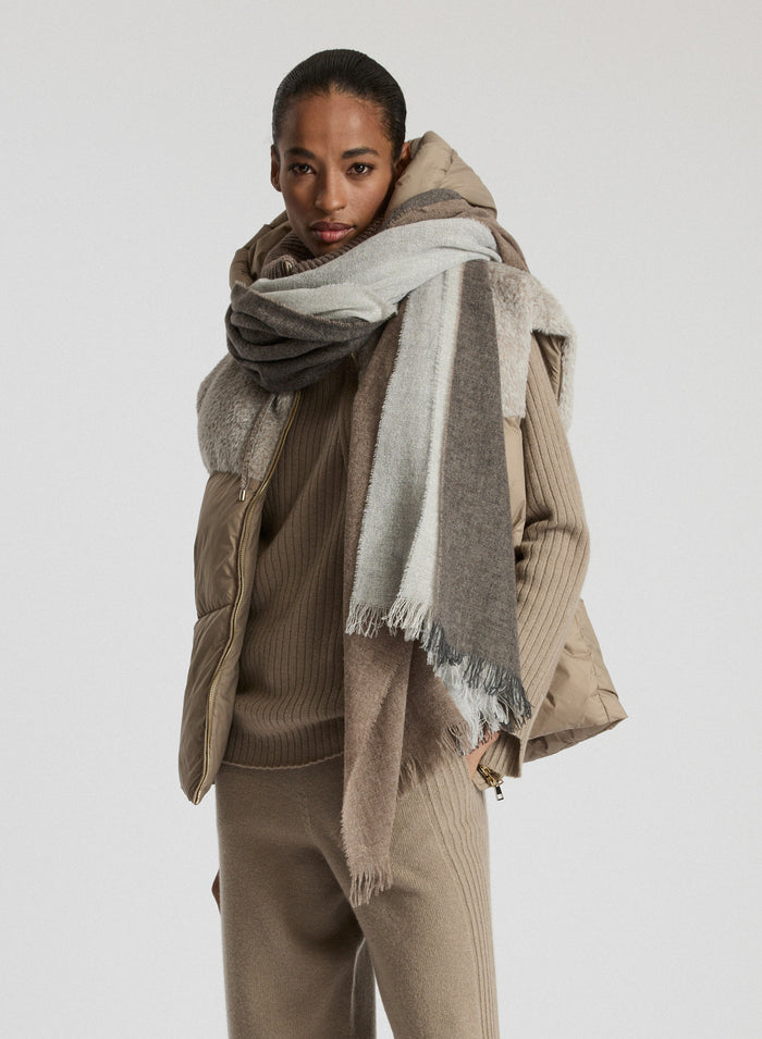 BICOLOR VIRGIN WOOL SCARF